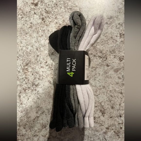 Basics Mens Crew Socks 4 Pack - Picture 2 of 4